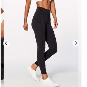 Lululemon In Movement 7/8 Tight *Everlux 25" Size 8 Black W5ANXS